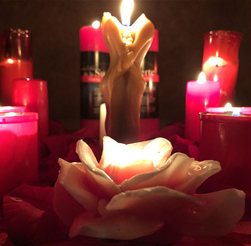 Amarre con baño de endulzamiento